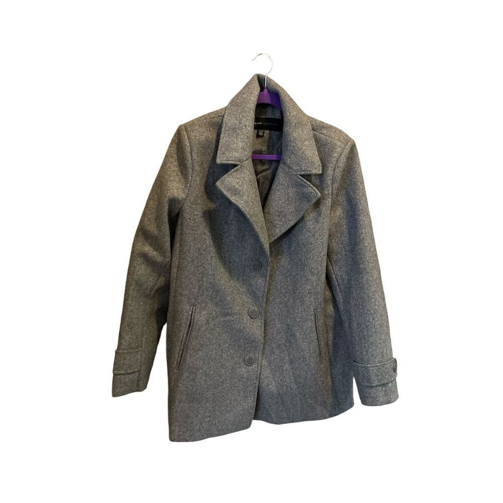 Andrew Marc Women's Gray Peacoat Jacket‎ 2XL Mid-Length Casual